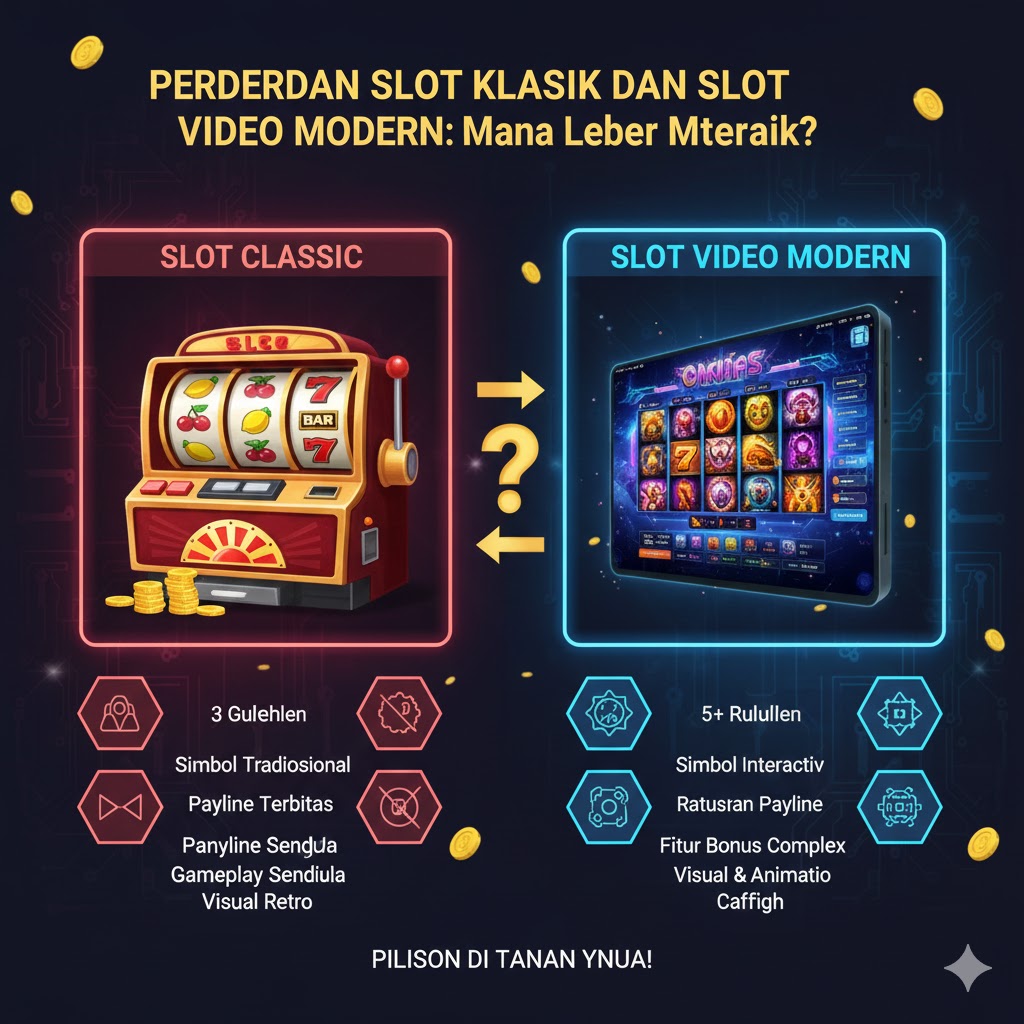 Perbedaan Slot Klasik dan Slot Video Modern: Mana Lebih Menarik?