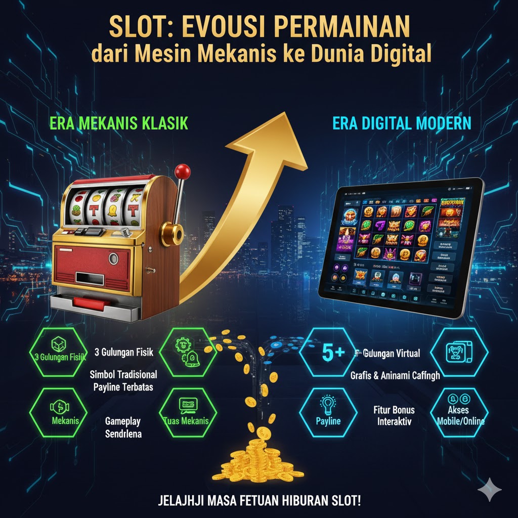 Slot: Evolusi Permainan dari Mesin Mekanis ke Dunia Digital